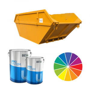BESA 1K Steel Paint – Industrial Skip & Bin Coating - Any Colour - 20L