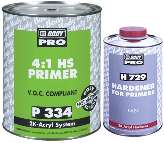 HB BODY® P334 2K HS BLACK Primer Kit