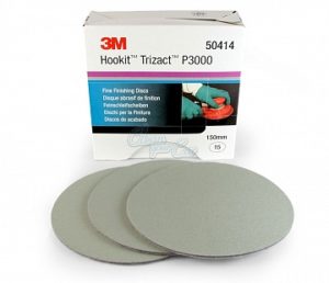 3M Trizact Hookit Disc – 75mm Diameter, P6000 Grit – Self-Adhesive – Made In Germany (51131/50415)