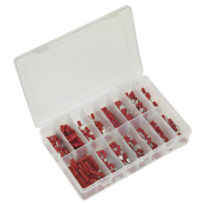 Crimp Terminal Assortment 260pc - Red Vinny Byrne Crimp Terminal Assortment 260pc - Red