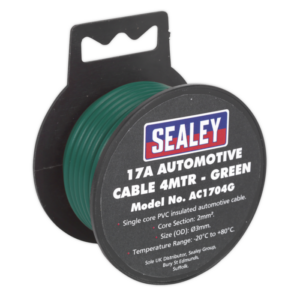 17A Thick Wall Automotive Cable 4m - Green Vinny Byrne 17A Thick Wall Automotive Cable 4m - Green