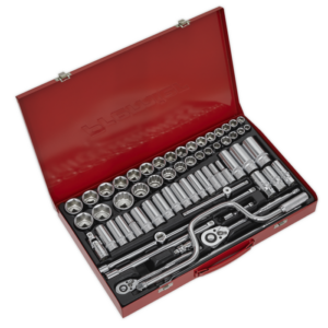 Premier Metric/Imperial/Whitworth Socket Set 3/8" & 1/2"Sq Drive 64pc Vinny Byrne Premier Metric/Imperial/Whitworth Socket Set 3/8" & 1/2"Sq Drive 64pc