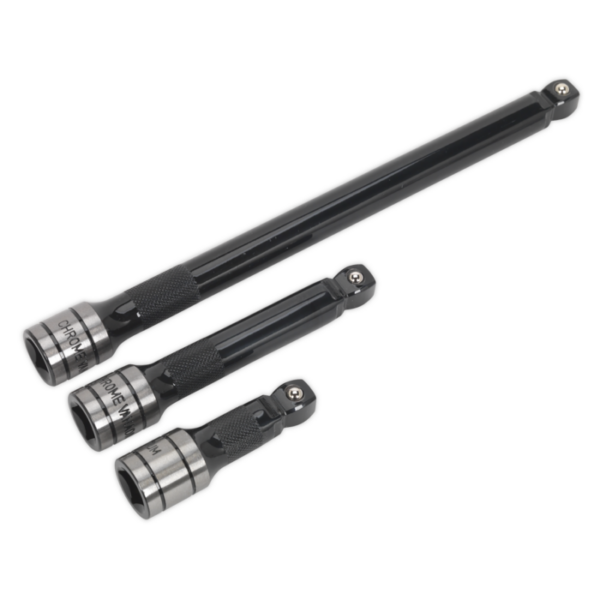 Wobble/Rigid Extension Bar Set 3pc 1/2″Sq Drive Black Series Vinny Byrne