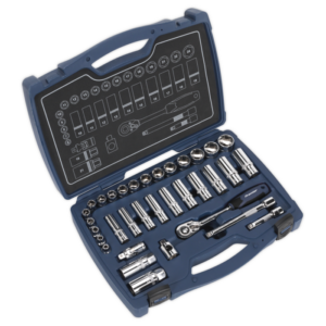 Premier Socket Set 3/8"Sq Drive 34pc Vinny Byrne Premier Socket Set 3/8"Sq Drive 34pc
