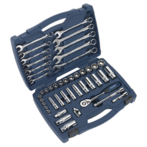 Socket & Spanner Set 46pc 3/8"Sq Drive WallDrive® Metric Vinny Byrne Socket & Spanner Set 46pc 3/8"Sq Drive WallDrive® Metric