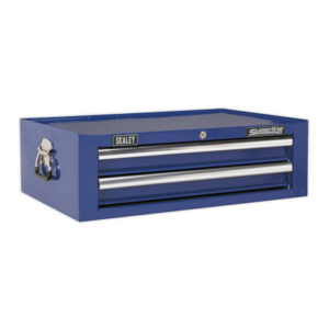 Superline PRO&reg; Mid-Box Tool Chest 2 Drawer - Blue