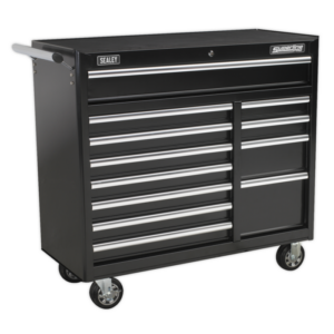 Superline PRO® Heavy-Duty Rollcab 12 Drawer - Black Vinny Byrne Superline PRO® Heavy-Duty Rollcab 12 Drawer - Black