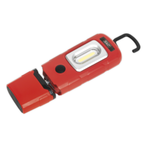 Rechargeable 360° Inspection Light 3W COB & 1W SMD LED - Red Vinny Byrne Rechargeable 360° Inspection Light 3W COB & 1W SMD LED - Red