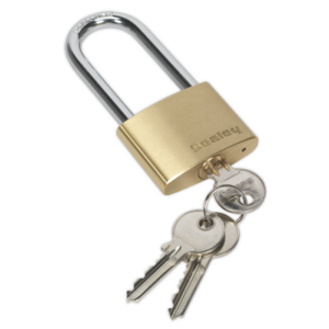 Brass Body Padlock Long Shackle 50mm Vinny Byrne Brass Body Padlock Long Shackle 50mm