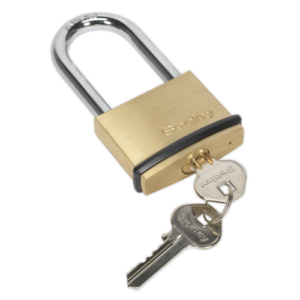 Brass Body Padlock Long Shackle 50mm Vinny Byrne Brass Body Padlock Long Shackle 50mm