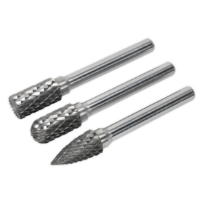 Tungsten Carbide Rotary Burr Set 3pc Vinny Byrne Tungsten Carbide Rotary Burr Set 3pc