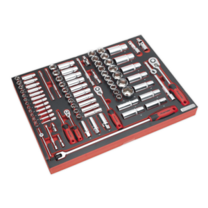 Premier Platinum Socket Set with Tool Tray 1/4", 3/8" & 1/2"Sq Drive 91pc Vinny Byrne Premier Platinum Socket Set with Tool Tray 1/4", 3/8" & 1/2"Sq Drive 91pc