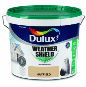 Dulux Weathershield Smooth Masonry Paint, Hayfield - 10L Vinny Byrne Dulux Weathershield Smooth Masonry Paint, Hayfield - 10L