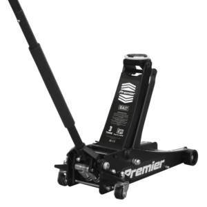 Premier Low Profile Trolley Jack with Rocket Lift 3 Tonne - Black Vinny Byrne Premier Low Profile Trolley Jack with Rocket Lift 3 Tonne - Black