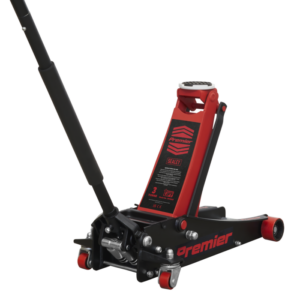 Premier Low Profile Trolley Jack with Rocket Lift 3 Tonne - Red Vinny Byrne Premier Low Profile Trolley Jack with Rocket Lift 3 Tonne - Red