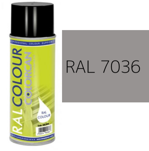 RAL 7036 Platinum Grey Satin 30 Gloss Aerosol Spray Paint 400ml
