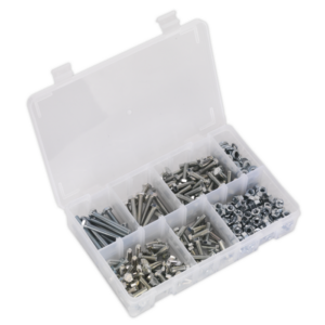 High Tensile Setscrew, Nut & Washer Assortment M6 408pc Vinny Byrne High Tensile Setscrew, Nut & Washer Assortment M6 408pc