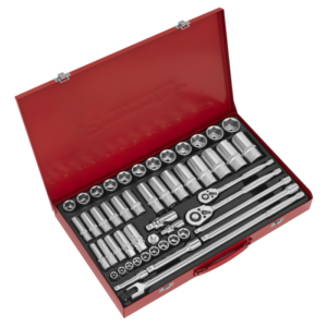 Premier Socket Set 3/8" & 1/2"Sq Drive 50pc Vinny Byrne Premier Socket Set 3/8" & 1/2"Sq Drive 50pc