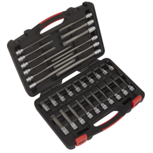 Premier Platinum TRX-Star* Socket Bit Set 3/8"Sq Drive 32pc Vinny Byrne Premier Platinum TRX-Star* Socket Bit Set 3/8"Sq Drive 32pc