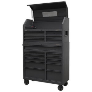 Superline PRO® Tool Chest Combination with 17 Soft Close Drawers & Power Bar Vinny Byrne Superline PRO® Tool Chest Combination with 17 Soft Close Drawers & Power Bar