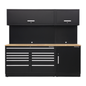 Premier™ Storage System with Hardwood Worktop 2.33m Vinny Byrne Premier™ Storage System with Hardwood Worktop 2.33m