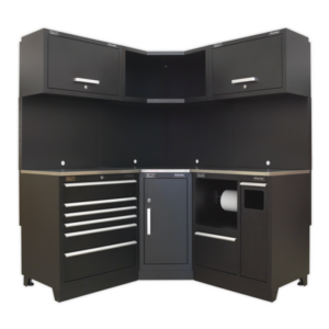 Premier™ Corner Storage System with Stainless Worktop 1.71m Vinny Byrne Premier™ Corner Storage System with Stainless Worktop 1.71m