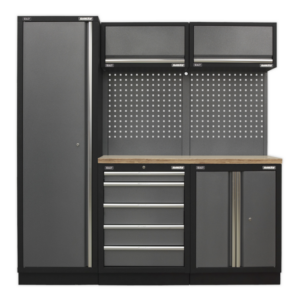 Superline PRO® Storage System with Wood Worktop 1.96m Vinny Byrne Superline PRO® Storage System with Wood Worktop 1.96m