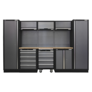 Superline PRO® Storage System with Wood Worktop 3.24m Vinny Byrne Superline PRO® Storage System with Wood Worktop 3.24m