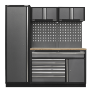 Superline PRO® Storage System with Pressed Wood Worktop 1.96m Vinny Byrne Superline PRO® Storage System with Pressed Wood Worktop 1.96m