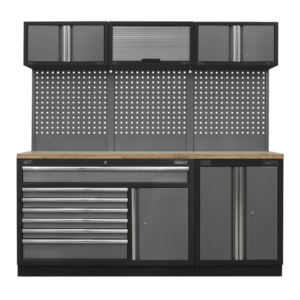Superline PRO® Storage System with Pressed Wood Worktop 2.04m Vinny Byrne Superline PRO® Storage System with Pressed Wood Worktop 2.04m