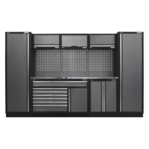 Superline PRO® Storage System with Stainless Steel Worktop 3.24m Vinny Byrne Superline PRO® Storage System with Stainless Steel Worktop 3.24m