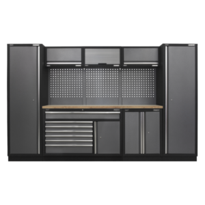 Superline PRO® Storage System with Pressed Wood Worktop 3.24m Vinny Byrne Superline PRO® Storage System with Pressed Wood Worktop 3.24m