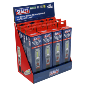 LED Twist Rechargeable Inspection Light 8W - Display Box of 12 Vinny Byrne LED Twist Rechargeable Inspection Light 8W - Display Box of 12