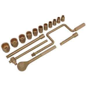 Premier Non-Sparking Socket Set 1/2"Sq Drive 17pc Vinny Byrne Premier Non-Sparking Socket Set 1/2"Sq Drive 17pc