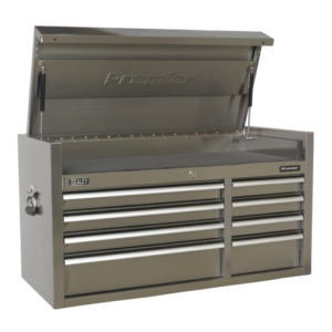 Premier™ Heavy-Duty Extra-Wide Topchest 8 Drawer 1055mm - Stainless Steel Vinny Byrne Premier™ Heavy-Duty Extra-Wide Topchest 8 Drawer 1055mm - Stainless Steel