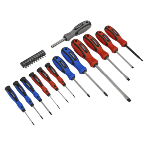 Siegen Soft Grip Screwdriver & Bit Set 23pc Vinny Byrne Siegen Soft Grip Screwdriver & Bit Set 23pc
