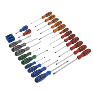 Siegen Soft Grip Screwdriver Set 24pc Vinny Byrne Siegen Soft Grip Screwdriver Set 24pc