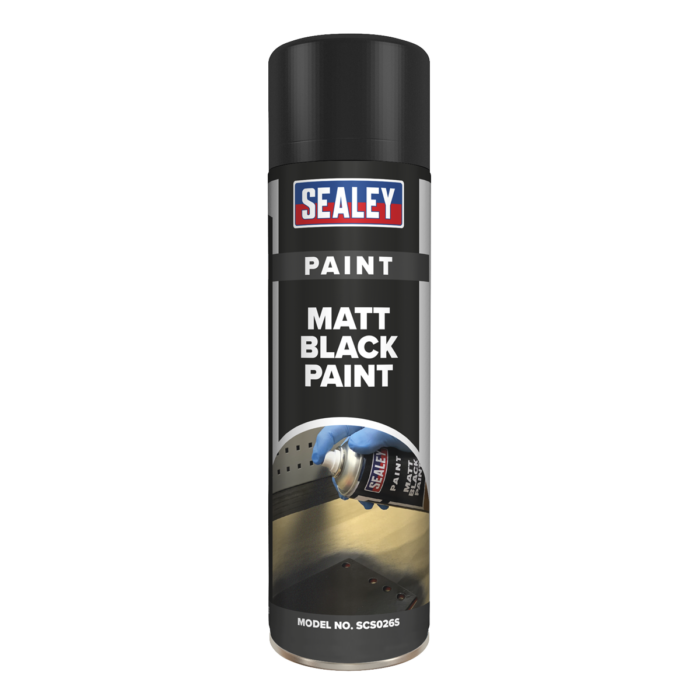 Black Matt Paint 500ml Pack of 6 Vinny Byrne