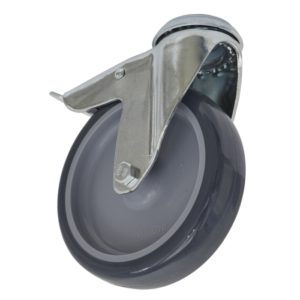 100mm Castor Wheel with Swivel Bolt Hole & Total Lock Vinny Byrne 100mm Castor Wheel with Swivel Bolt Hole & Total Lock
