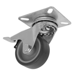 50mm Castor Wheel with Swivel Plate & Total Lock Vinny Byrne 50mm Castor Wheel with Swivel Plate & Total Lock