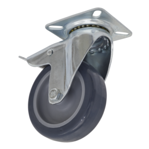 75mm Castor Wheel with Swivel Plate & Total Lock Vinny Byrne 75mm Castor Wheel with Swivel Plate & Total Lock