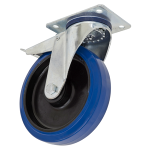 200mm Castor Wheel with Swivel Plate & Total Lock Vinny Byrne 200mm Castor Wheel with Swivel Plate & Total Lock