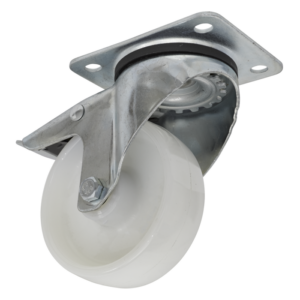 100mm Castor Wheel with Swivel Plate & Total Lock Vinny Byrne 100mm Castor Wheel with Swivel Plate & Total Lock