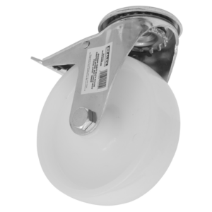 125mm Castor Wheel with Bolt Hole & Total Lock Vinny Byrne 125mm Castor Wheel with Bolt Hole & Total Lock