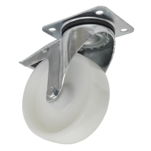 125mm Castor Wheel with Swivel Plate & Total Lock Vinny Byrne 125mm Castor Wheel with Swivel Plate & Total Lock