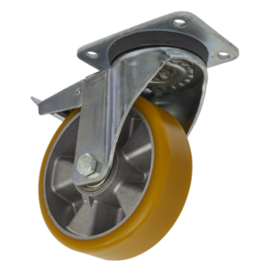 160mm Castor Wheel with Swivel Plate & Total Lock Vinny Byrne 160mm Castor Wheel with Swivel Plate & Total Lock