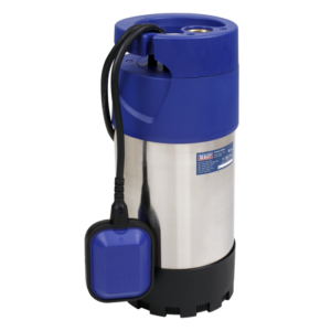 Submersible Stainless Water Pump Automatic 92L/min 40m Head 230V Vinny Byrne Submersible Stainless Water Pump Automatic 92L/min 40m Head 230V