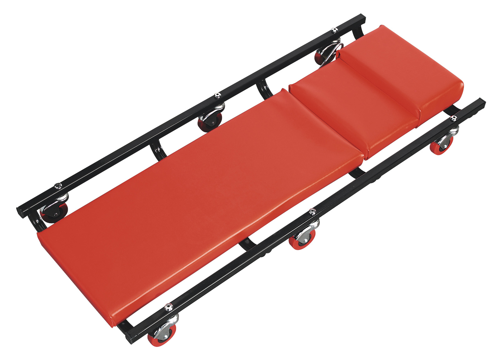 Creeper Steel with 6 Wheels & Adjustable Headrest Deluxe American Style