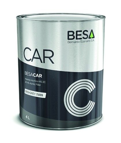 BESA 2K HI-BUILD PRIMER FILLER GREY (4:1) 1lt  NEW FORMULA