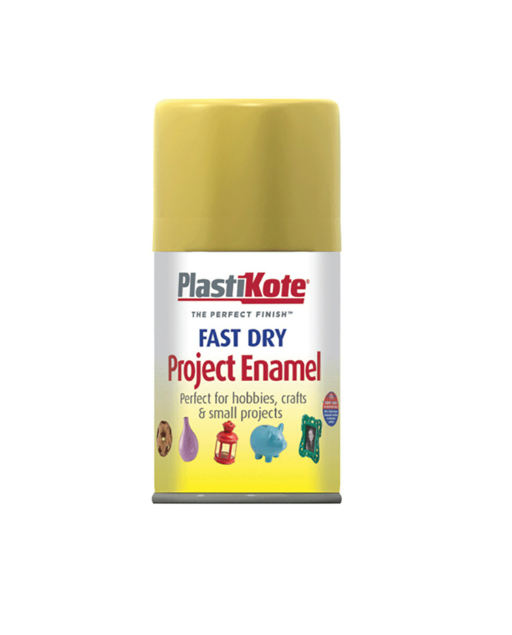 Plastikote Fast Dry Project Enamel Spray Paint, Gold Leaf - 100ML